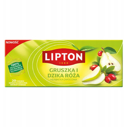 Lipton Gruszka i dzika róża Herbatka owocowa aromatyzowana