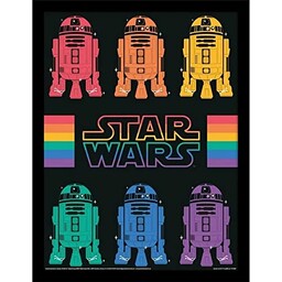Star Wars Plakat oprawiony wydruk edycja kolekcjonerska (R2D2
