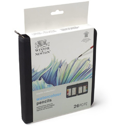 Winsor & Newton zestaw kredek akwarelowych, 26 kolorów