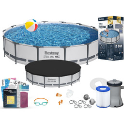 Basen Bestway 427x84 Ogrodowy Stelażowy 56595 12w1