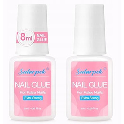 KLEJ DO PAZNOKCI SZTUCZNYCH AKRYLOWY MOCNY PĘDZEL 2X8ML