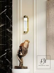 KINKIET Florence metalowy styl art deco