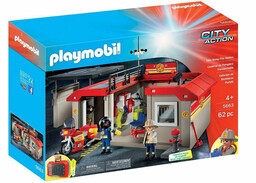 Playmobil, Przenośna Remiza Strażacka składana w walizkę, 5663