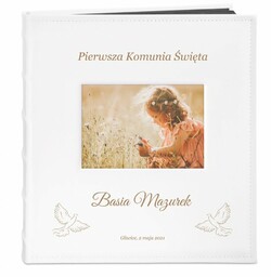 Album na zdjęcia z okienkiem i grawerem