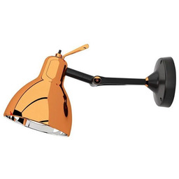 Rotaliana - Lampa ścienna Luxy H0 Glam, czarna/miedziana,