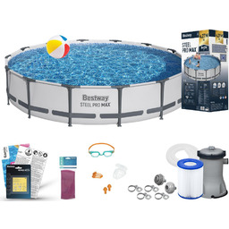 Basen Bestway 427x84 Ogrodowy Stelażowy 56595 11w1