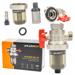 Zawór Kątowy Z Filtrem Separatorem Magnetycznym Ø 3/4"
