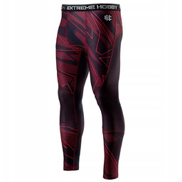 Legginsy męskie Extreme Hobby Basic Shadow red XXL