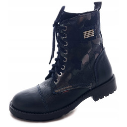 Trzewiki trapery ocieplane Zimowe glany Skóra Naturalna Zarro