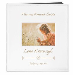 Album na zdjęcia z okienkiem i grawerem