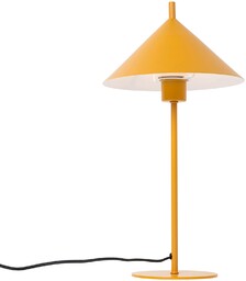 QAZQA Designerska lampa stołowa żółta - Triangolo