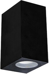 Czarny kinkiet GAMP 04019 Ideus prostokątna lampa elewacyjna