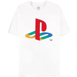 DIFUZED Koszulka PlayStation Logo Biały (rozmiar 2XL)