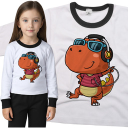 Piżama dziecięca Tańczący do Muzyki Dinozaur T Rex