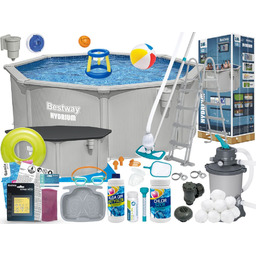 Basen Bestway 366x122 Ogrodowy Stelażowy 56574 24w1