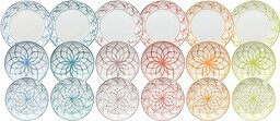 Tognana Lisboa zestaw obiadowy 18 sztuk, porcelana, wielokolorowy