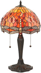 Lampa stojąca Dragonfly 64092 Interiors Tiffany na komodę