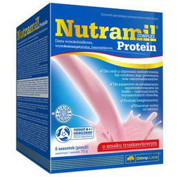 Olimp Nutramil Complex Protein truskawka - 6 saszetek