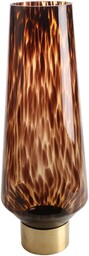 Szklany wazon Amber Rain brązowy 60 cm