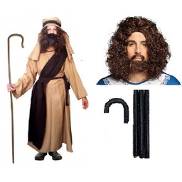 Zestaw Strój Józef Peruka Laska składana roz. 122/128