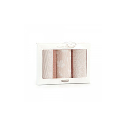 Zwoltex Komplet ścierek kuchennych Provence 3 szt różowy