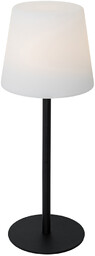 Lampa stołowa czarna ładowalna w tym LED