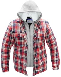Bluza Flanelowa Ocieplana Z Kapturem, Rozm.Xl