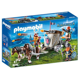 Playmobil, klocki Zaprzęg kucyków z balistą krasnoludów, 9341