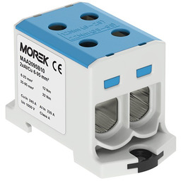 Złączka szynowa 6-95mm2 nieb 4otwor AL/CU 1000V TH35