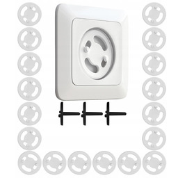 Białe Zabezpieczenia Do Gniazdek Kontaktów - 18X