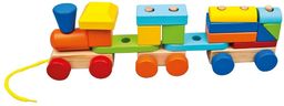Bino Kolorowy pociąg z dwoma wagonikami