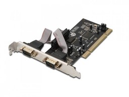 Digitus Karta rozszerzeń/Kontroler RS232 PCI, 2xDB9, Low Profile,
