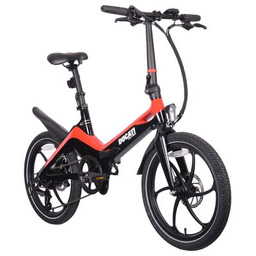 DUCATI Rower elektryczny MG-20 U14 20 cali Czarno-czerwony