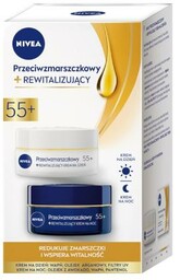 NIVEA Zestaw Przeciwzmarszczkowy i rewitalizujący 55+ krem