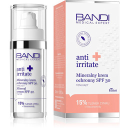 Bandi Anti Irritate, tonujący krem mineralny ochrony SPF
