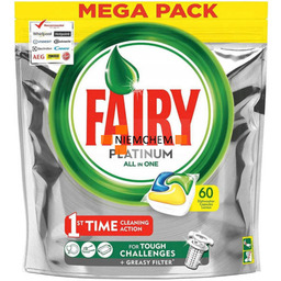 Fairy Platinum Tabletki do Zmywarki 60szt Lemon BE