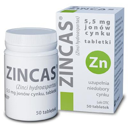 ZINCAS - 50 tabletek
