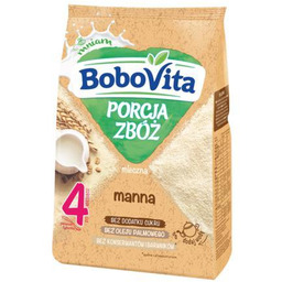 BoboVita Porcja zbóż Kaszka mleczna manna po 4