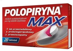 POLOPIRYNA Max 500 mg, 20 tabletek