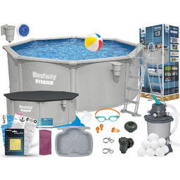 Basen Bestway 366x122 Ogrodowy Stelażowy 56574 17w1