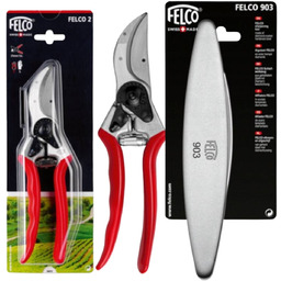 Zestaw Sekator Ogrodowy 215MM Felco 2 Osełka 100MM
