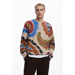 Abstrakcyjny sweter w wzór paisley