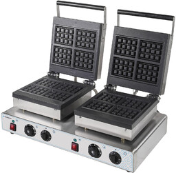 FORGAST Gofrownica elektryczna 4x3 podwójna FG09726