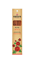 SATTVA Kadzidło Indyjskie Róża (15 Szt.) 30 G