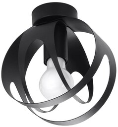 Sollux Czarna lampa sufitowa SL.1086 do sypialni nad