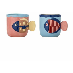 Bloomingville WILLY Kubek 200 ml - Ryby /