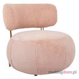 Fotel LOW TEDDY Różowy
