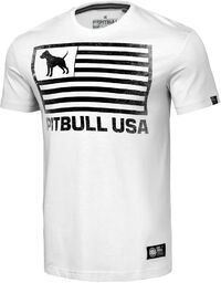 Pit Bull T-Shirt Koszulka USA Gsm White