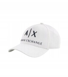 ARMANI EXCHANGE Czapka z daszkiem biała