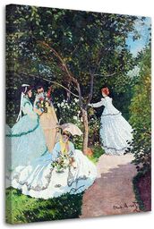 Obraz na płótnie, Kobiety w ogrodzie - C.